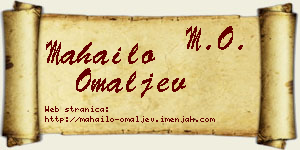 Mahailo Omaljev vizit kartica